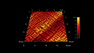 Bismuth iron oxide (BFO) thin film on lanthanum aluminate (LAO)